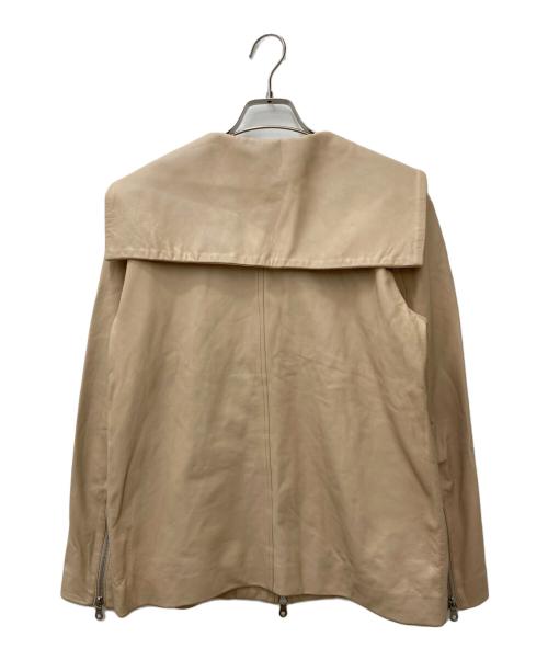 hazama（ハザマ）hazama (ハザマ) 大人に向けたセーラー服(レザーver.) ベージュ サイズ:Mの古着・服飾アイテム