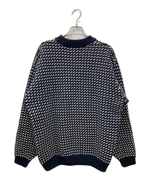 L.L.Bean（エルエルビーン）L.L.Bean (エルエルビーン) バーズアイニット 4575-8040 ネイビー サイズ:Mの古着・服飾アイテム