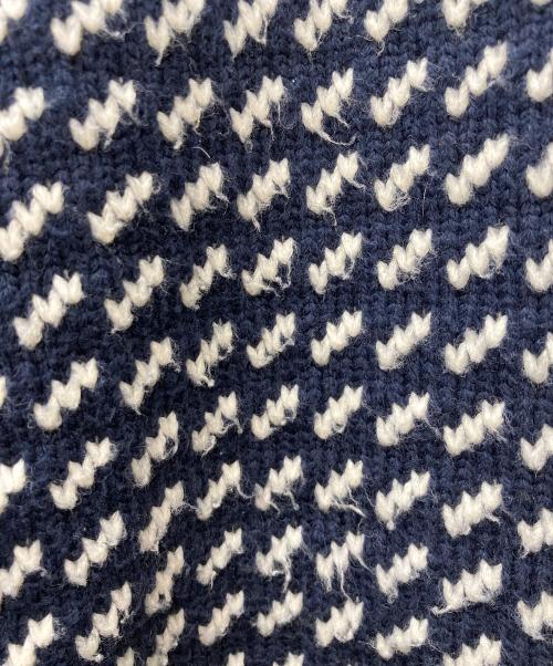 L.L.Bean（エルエルビーン）L.L.Bean (エルエルビーン) バーズアイニット 4575-8040 ネイビー サイズ:Mの古着・服飾アイテム