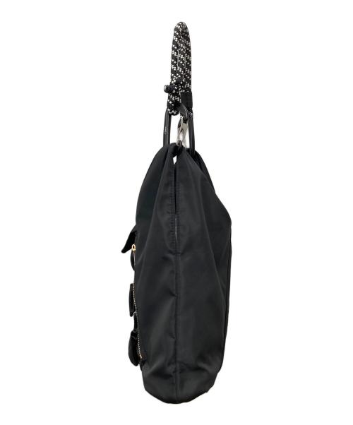 OUTDOOR PRODUCTS（アウトドア プロダクツ）OUTDOOR PRODUCTS (アウトドア プロダクツ) Risley (リズレー) RISLEY ミニトライアングルフリルバッグ ブラックの古着・服飾アイテム
