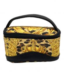VERSACE（ヴェルサーチェ）の古着「バニティポーチ」｜イエロー×ブラック