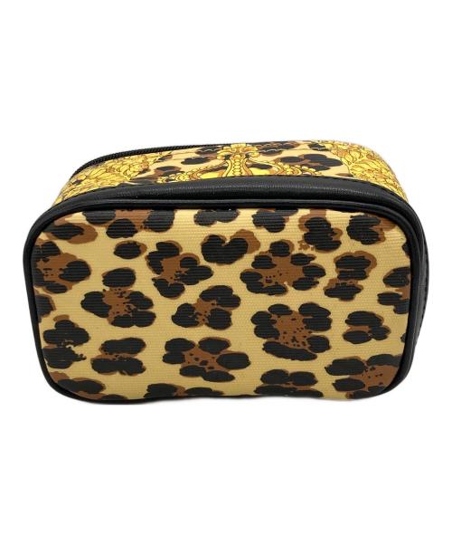 VERSACE（ヴェルサーチェ）VERSACE (ヴェルサーチェ) バニティポーチ イエロー×ブラックの古着・服飾アイテム