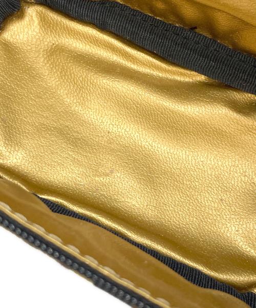 VERSACE（ヴェルサーチェ）VERSACE (ヴェルサーチェ) バニティポーチ イエロー×ブラックの古着・服飾アイテム