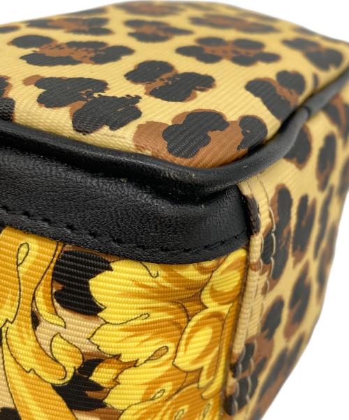 VERSACE（ヴェルサーチェ）VERSACE (ヴェルサーチェ) バニティポーチ イエロー×ブラックの古着・服飾アイテム