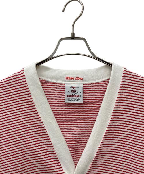 BARBARIAN（バーバリアン）BARBARIAN (バーバリアン) スウェットカーディガン レッド サイズ:2XLの古着・服飾アイテム