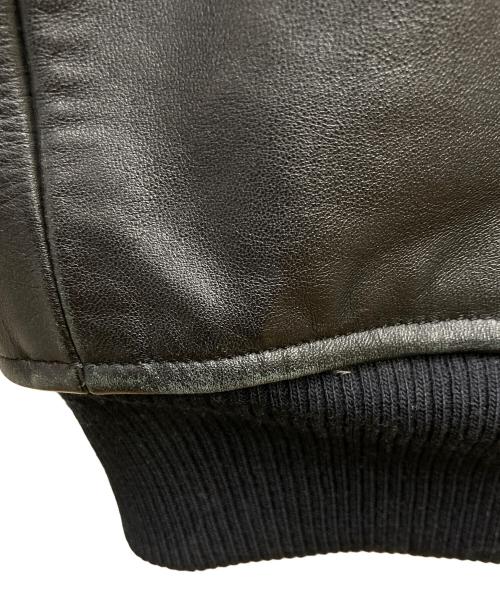 FREEDOM LEATHER COMPANY（フリーダムレザーカンパニー）FREEDOM LEATHER COMPANY (フリーダムレザーカンパニー) レザーブルゾン レッド×ブラック サイズ:42の古着・服飾アイテム