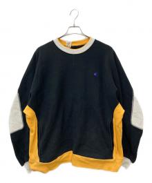 Champion×N.HOOLYWOOD（チャンピオン×エヌ ハリウッド）の古着「CREWNECK SWEATSHIRT C8-Y017」｜ブラック×イエロー