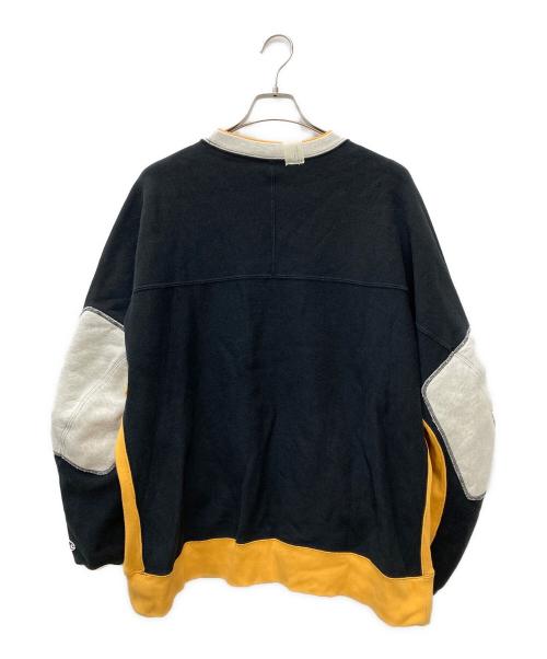 Champion（チャンピオン）Champion (チャンピオン) N.HOOLYWOOD (エヌ ハリウッド) CREWNECK SWEATSHIRT C8-Y017 ブラック×イエロー サイズ:X‐LARGEの古着・服飾アイテム