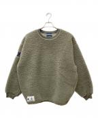 DESCENDANTディセンダント）の古着「HORIZON FLEECE CREW NECK」｜グリーン