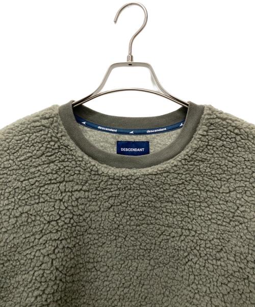 DESCENDANT（ディセンダント）DESCENDANT (ディセンダント) HORIZON FLEECE CREW NECK グリーン サイズ:2の古着・服飾アイテム
