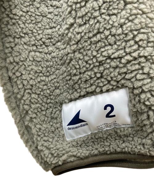 DESCENDANT（ディセンダント）DESCENDANT (ディセンダント) HORIZON FLEECE CREW NECK グリーン サイズ:2の古着・服飾アイテム