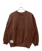 DESCENDANTディセンダント）の古着「HORIZON CREW NECK スウェット」｜ブラウン