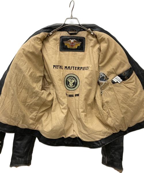 HARLEY-DAVIDSON（ハーレーダビッドソン）HARLEY-DAVIDSON (ハーレーダビッドソン) バイカーレザージャケット ブラック サイズ:XLの古着・服飾アイテム