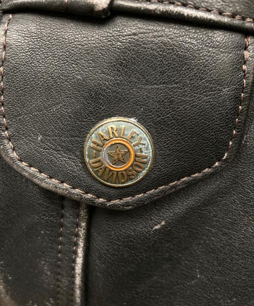 HARLEY-DAVIDSON（ハーレーダビッドソン）HARLEY-DAVIDSON (ハーレーダビッドソン) バイカーレザージャケット ブラック サイズ:XLの古着・服飾アイテム