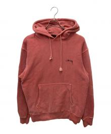 stussy（ステューシー）の古着「Pigment Dyed Hoodie」｜レッド