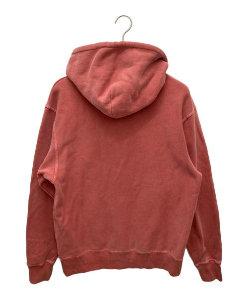 stussy（ステューシー）stussy (ステューシー) Pigment Dyed Hoodie レッド サイズ:Mの古着・服飾アイテム