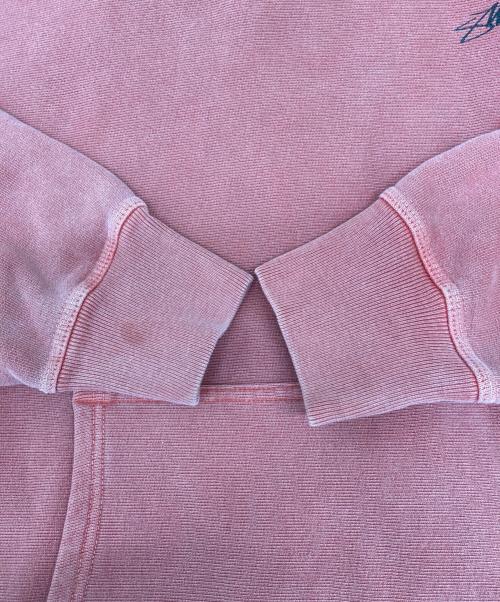 stussy（ステューシー）stussy (ステューシー) Pigment Dyed Hoodie レッド サイズ:Mの古着・服飾アイテム