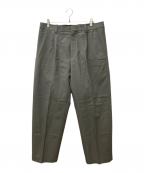 OAMCオーエーエムシー）の古着「ウールトラウザーパンツ」｜オリーブ