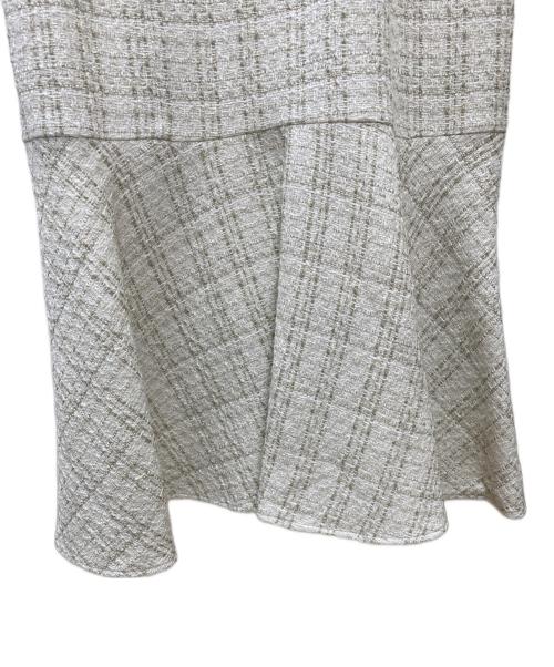 JILL BY JILLSTUART（ジル バイ ジルスチュアート）JILL BY JILLSTUART (ジル バイ ジルスチュアート) ブラウスドッキングツイードワンピース ホワイト サイズ:Mの古着・服飾アイテム