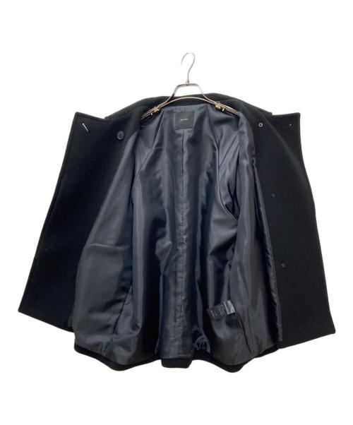 Spick and Span（スピック＆スパン）Spick and Span (スピック＆スパン) W/Nyモッサステンカラーショートコート ブラック サイズ:38の古着・服飾アイテム