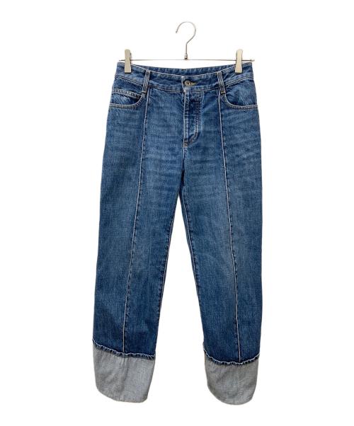 BOTTEGA VENETA（ボッテガベネタ）BOTTEGA VENETA (ボッテガベネタ) カーブシェイプデニムパンツ　723355 V2J80 ブルー サイズ:34の古着・服飾アイテム