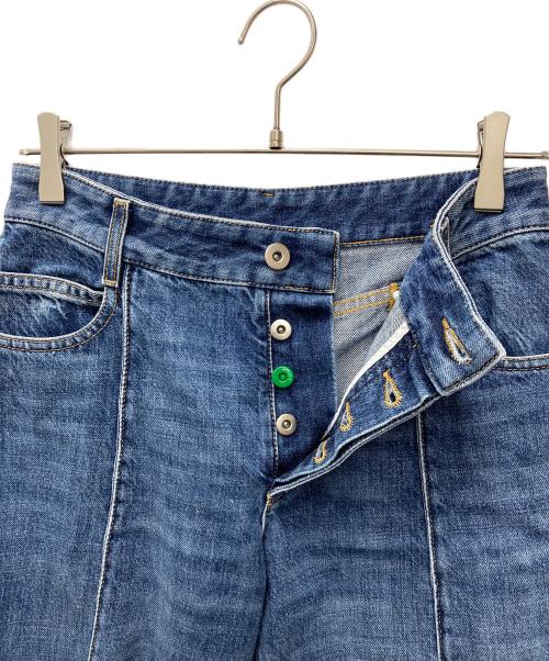 BOTTEGA VENETA（ボッテガベネタ）BOTTEGA VENETA (ボッテガベネタ) カーブシェイプデニムパンツ　723355 V2J80 ブルー サイズ:34の古着・服飾アイテム