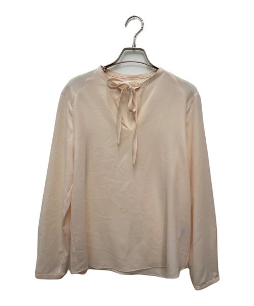 TOMORROW LAND collection（トゥモローランドコレクション）TOMORROW LAND collection (トゥモローランドコレクション) ポリエステルアムンゼン ボウタイブラウス ベージュ サイズ:36の古着・服飾アイテム