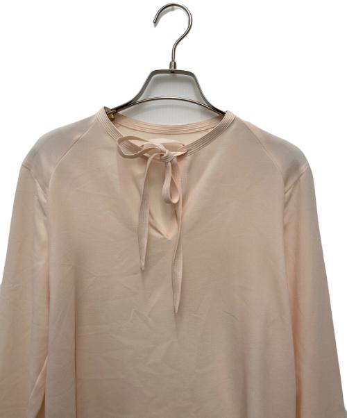 TOMORROW LAND collection（トゥモローランドコレクション）TOMORROW LAND collection (トゥモローランドコレクション) ポリエステルアムンゼン ボウタイブラウス ベージュ サイズ:36の古着・服飾アイテム