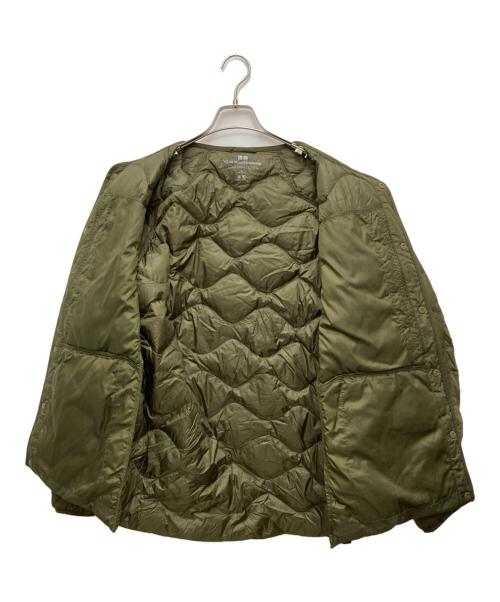 UNIQLO（ユニクロ）UNIQLO (ユニクロ) WHITE MOUNTAINEERING (ホワイトマウンテ二アニング) ウルトラライトダウンオーバーサイズジャケット オリーブ サイズ:XLの古着・服飾アイテム