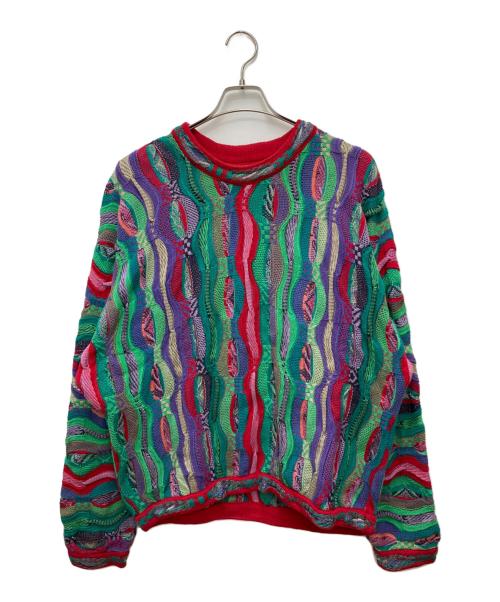 Coogi（クージー）Coogi (クージー) 3Dニット マルチカラー サイズ:Lの古着・服飾アイテム