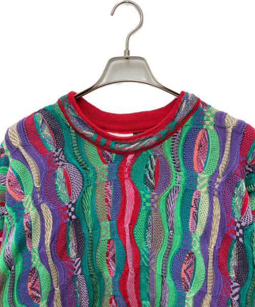 Coogi（クージー）Coogi (クージー) 3Dニット マルチカラー サイズ:Lの古着・服飾アイテム