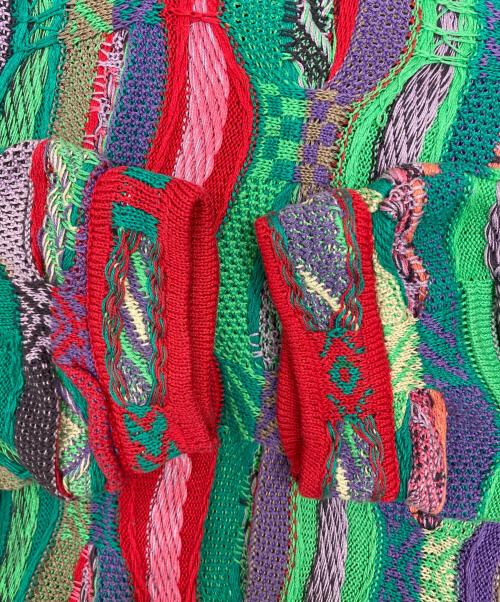 Coogi（クージー）Coogi (クージー) 3Dニット マルチカラー サイズ:Lの古着・服飾アイテム
