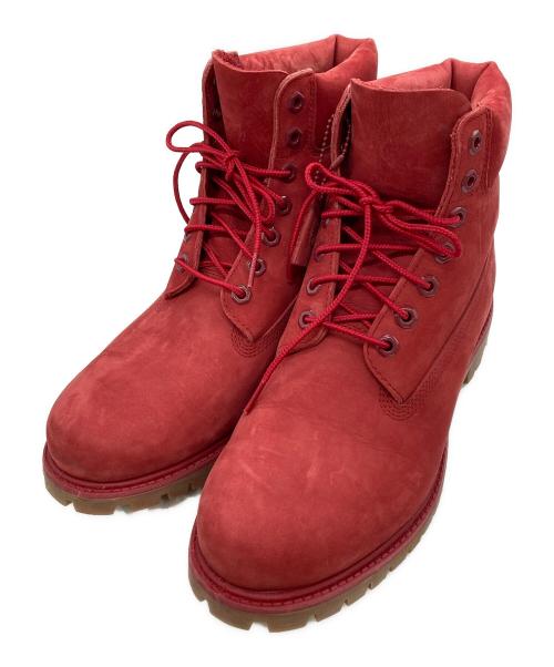 Timberland（ティンバーランド）Timberland (ティンバーランド) 6inch Premium Boots レッド サイズ:9.5Ｗの古着・服飾アイテム