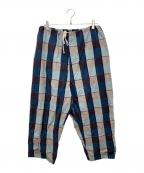 Marvine Pontiak Shirt Makersマーヴィンポンティアックシャツメイカーズ）の古着「チェックイージーパンツ」｜ネイビー
