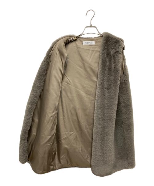 THE PAUSE（ザポーズ）THE PAUSE (ザポーズ) ファーVネックジレ ブラウン サイズ:Freeの古着・服飾アイテム