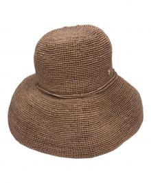 HELEN KAMINSKI（ヘレンカミンスキー）の古着「ラフィアハット」｜ブラウン