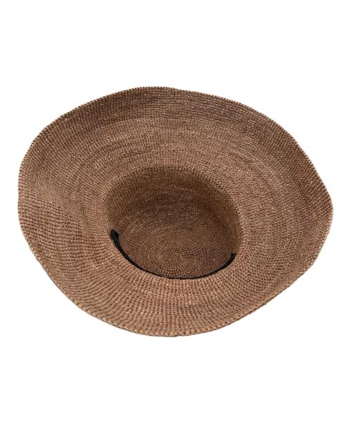 HELEN KAMINSKI（ヘレンカミンスキー）HELEN KAMINSKI (ヘレンカミンスキー) ラフィアハット ブラウンの古着・服飾アイテム