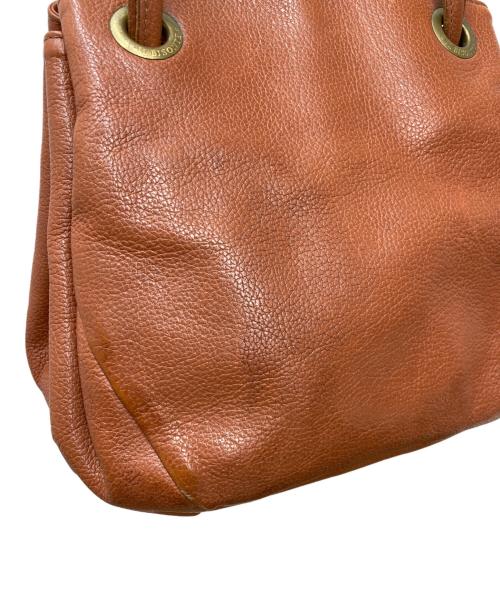 IL BISONTE（イル ビゾンテ）IL BISONTE (イル ビゾンテ) レザー巾着バッグ ブラウンの古着・服飾アイテム