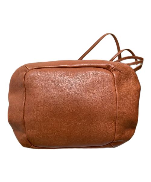 IL BISONTE（イル ビゾンテ）IL BISONTE (イル ビゾンテ) レザー巾着バッグ ブラウンの古着・服飾アイテム