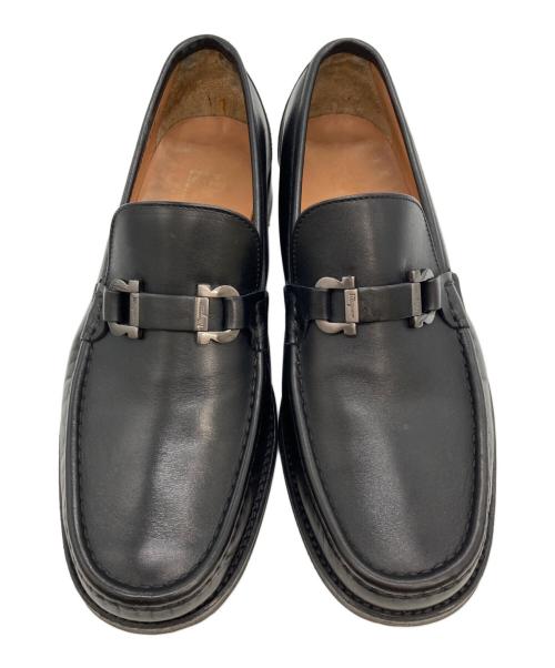 Salvatore Ferragamo（サルヴァトーレ フェラガモ）Salvatore Ferragamo (サルヴァトーレ フェラガモ) ガンチーニビッドローファー ブラック サイズ:9の古着・服飾アイテム