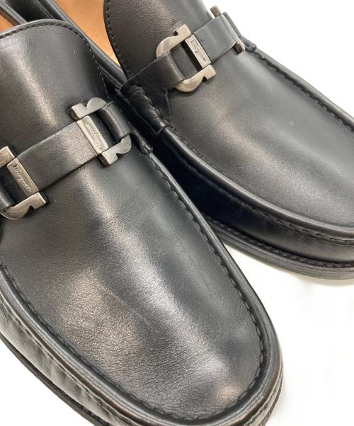 Salvatore Ferragamo（サルヴァトーレ フェラガモ）Salvatore Ferragamo (サルヴァトーレ フェラガモ) ガンチーニビッドローファー ブラック サイズ:9の古着・服飾アイテム