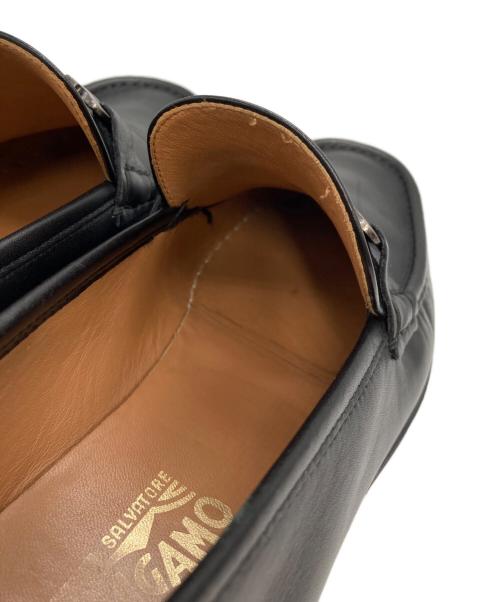 Salvatore Ferragamo（サルヴァトーレ フェラガモ）Salvatore Ferragamo (サルヴァトーレ フェラガモ) ガンチーニビッドローファー ブラック サイズ:9の古着・服飾アイテム