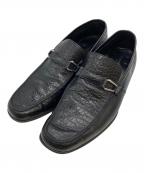 ERMENEGILDO ZEGNAエルメネジルド・ゼニア）の古着「クロコ型押しローファー」｜ブラック
