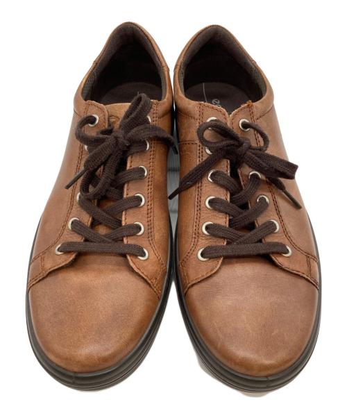 ECCO（エコー）ECCO (エコー) ソフトクラシック スニーカー ブラウン サイズ:26.5の古着・服飾アイテム