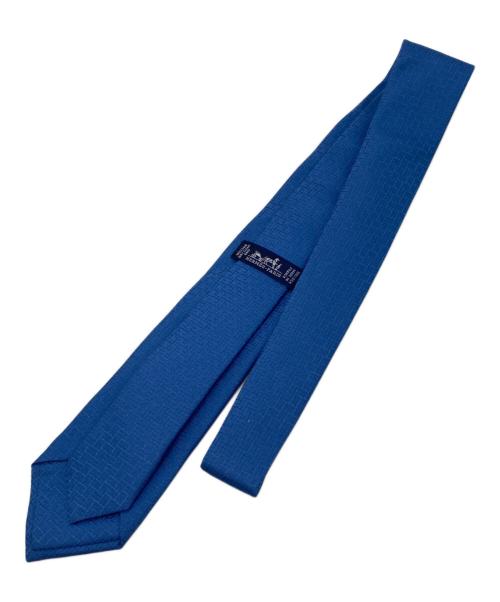 HERMES（エルメス）HERMES (エルメス) H柄シルクネクタイ　ファソネ スカイブルー サイズ:表記なしの古着・服飾アイテム