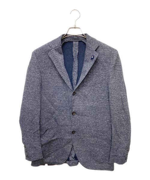 LARDINI（ラルディーニ）LARDINI (ラルディーニ) 3Bニットジャケット　EE0526AQ55 ネイビー サイズ:48の古着・服飾アイテム