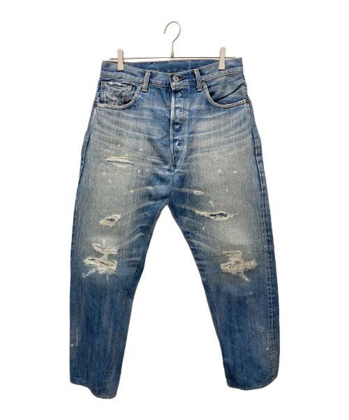 LEVI'S VINTAGE CLOTHING（リーバイス ビンテージ クロージング）LEVI'S VINTAGE CLOTHING (リーバイス ビンテージ クロージング) ダメージ加工ビッグE復刻デニムパンツ　71501 インディゴ サイズ:W36の古着・服飾アイテム