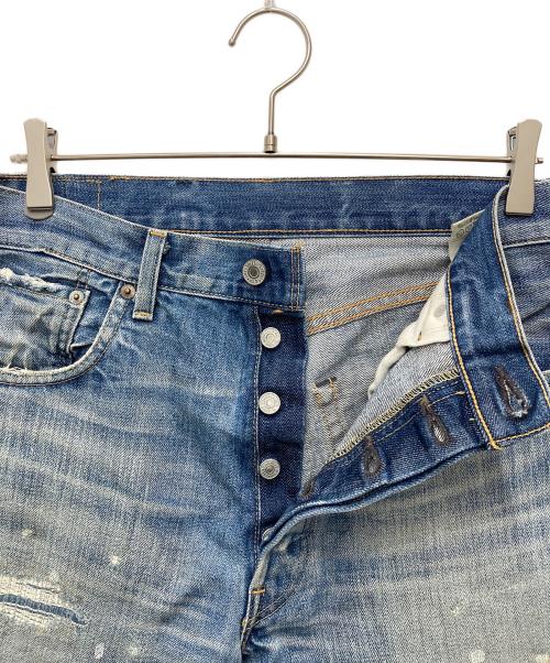 LEVI'S VINTAGE CLOTHING（リーバイス ビンテージ クロージング）LEVI'S VINTAGE CLOTHING (リーバイス ビンテージ クロージング) ダメージ加工ビッグE復刻デニムパンツ　71501 インディゴ サイズ:W36の古着・服飾アイテム