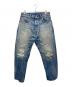 LEVI'S VINTAGE CLOTHING（リーバイス ビンテージ クロージング）の古着「ダメージ加工ビッグE復刻デニムパンツ　71501」｜インディゴ