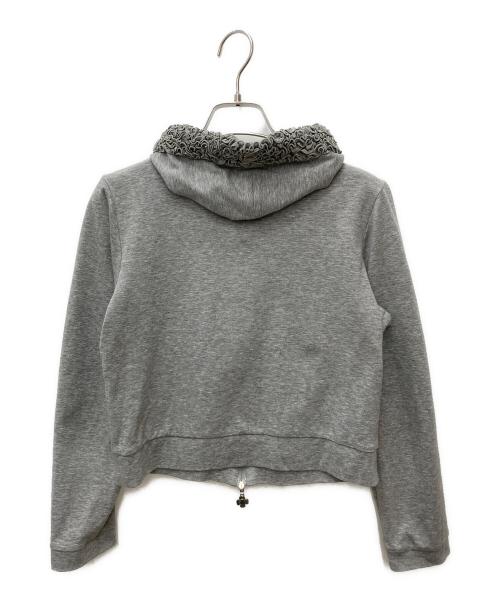 M'S GRACY（エムズグレイシー）M'S GRACY (エムズグレイシー) フリルジップパーカー グレー サイズ:38の古着・服飾アイテム